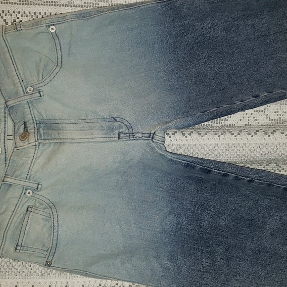 Lucky Brand Mid Rise Crop ombre Authentic Straight - Picture 3 of 8